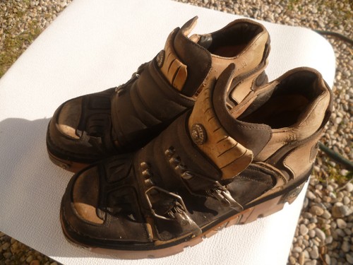 New rock réactor cuir noir - ,