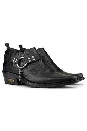 Homme cuir noir gothique - homme,